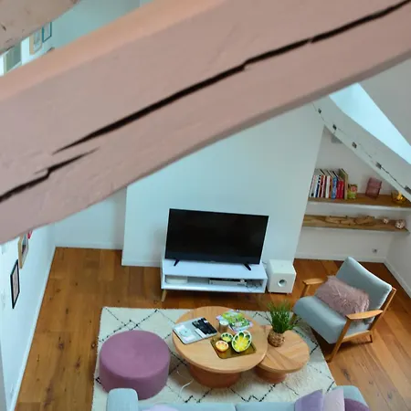 Grand Loft 110m Coeur Historique Et Parking Prive Rare Lägenhet Angers